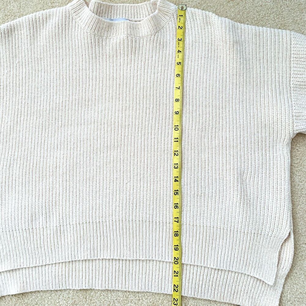Wish Australia Women's Size S Cream Knit Pullover Sweater Crew Neck Long Sleeve - Picture 6 of 9